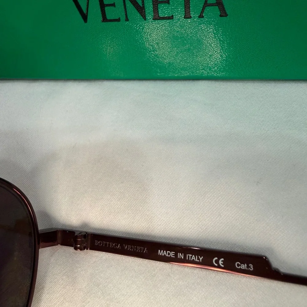 Bottega Veneta  Brown Aviator Sunglasses Made in Italy